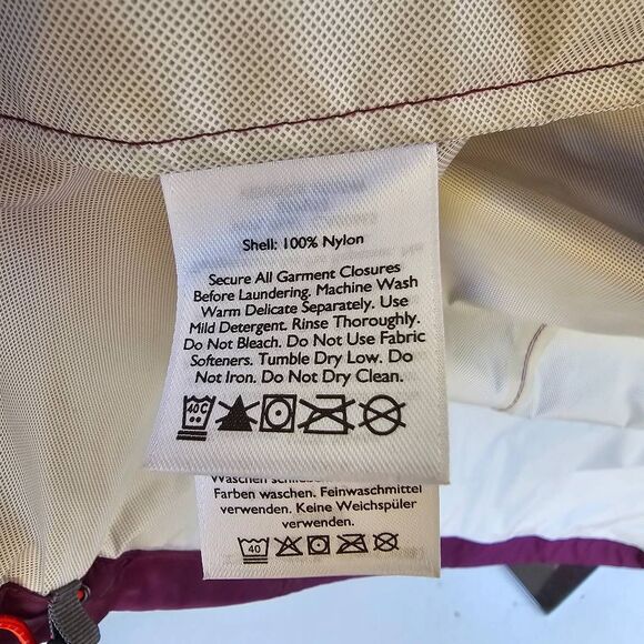 Eddie Bauer Women’s S WeatherEdge Rain Jacket Magenta Purple Waterproof Hooded - Picture 7 of 8